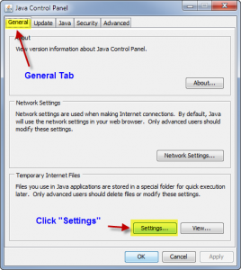 java-2-general-tab-settings - Computer Security Solutions