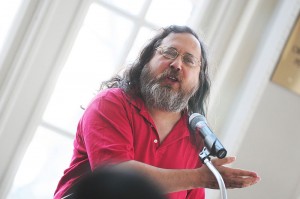 Richard Stallman Talking at Pittsburgh University in 2010