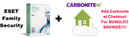 Buy ESET Family Security with Carbonite and SAVE!