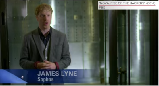 SOPHOS Spokesman James Lyne Makes Appearance on TV