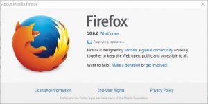 Firefox will check for updates, download and the apply the update.