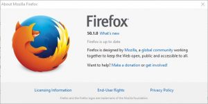 Firefox 50.1.0 is the latest Firefox