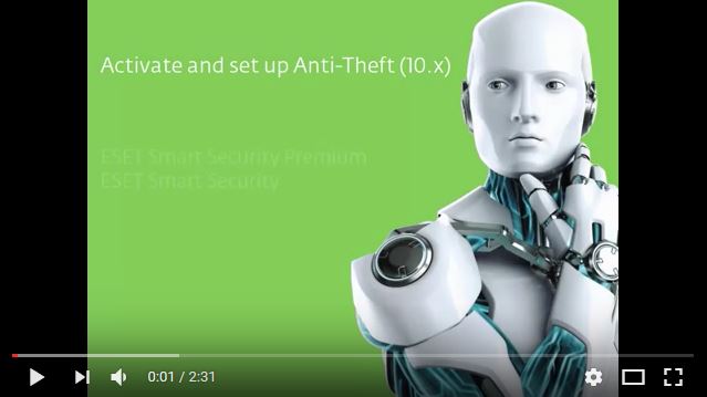 How to Activate and set up ESET Anti-Theft (10.x)